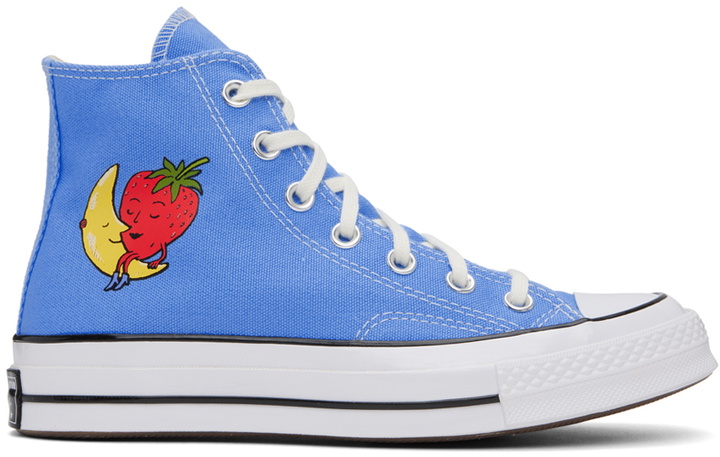 Photo: Sky High Farm Workwear Blue Converse Edition Chuck 70 High Top Sneakers