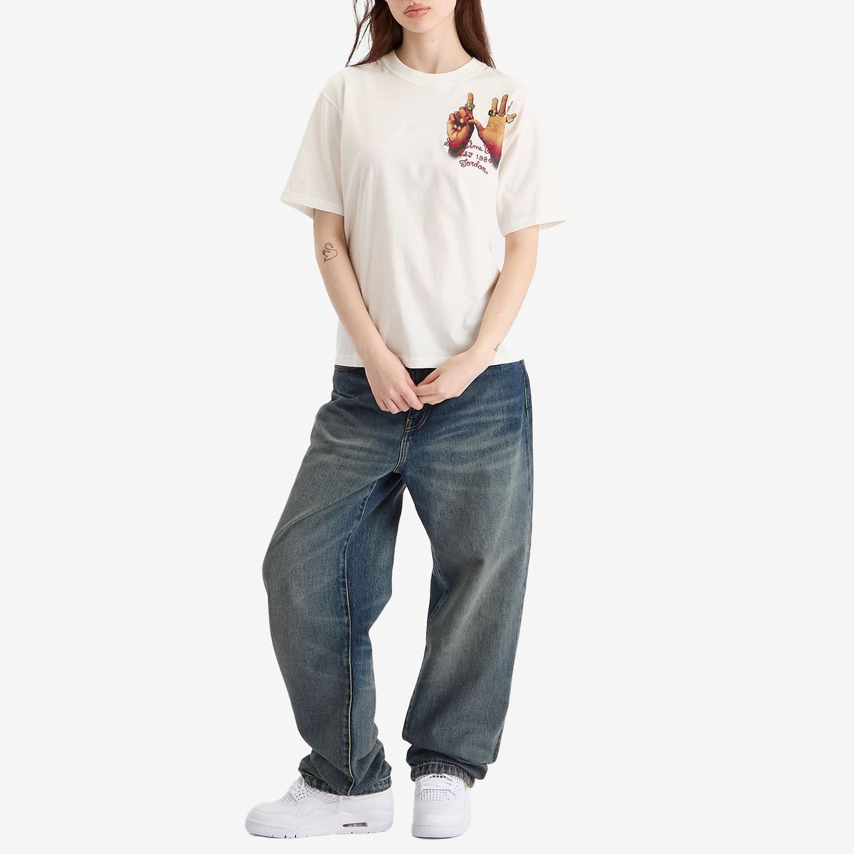 Air Jordan Women's W Graphic 6 Ring T-Shirt in Sail