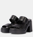 Clergerie Next 110 leather platform mules