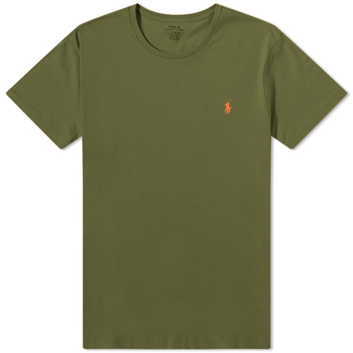 Photo: Polo Ralph Lauren Men's Custom Fit T-Shirt in Supply Olive