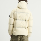 Stone Island Men's Seam Faded Light Nylon Tela Down Jacket in Ivory