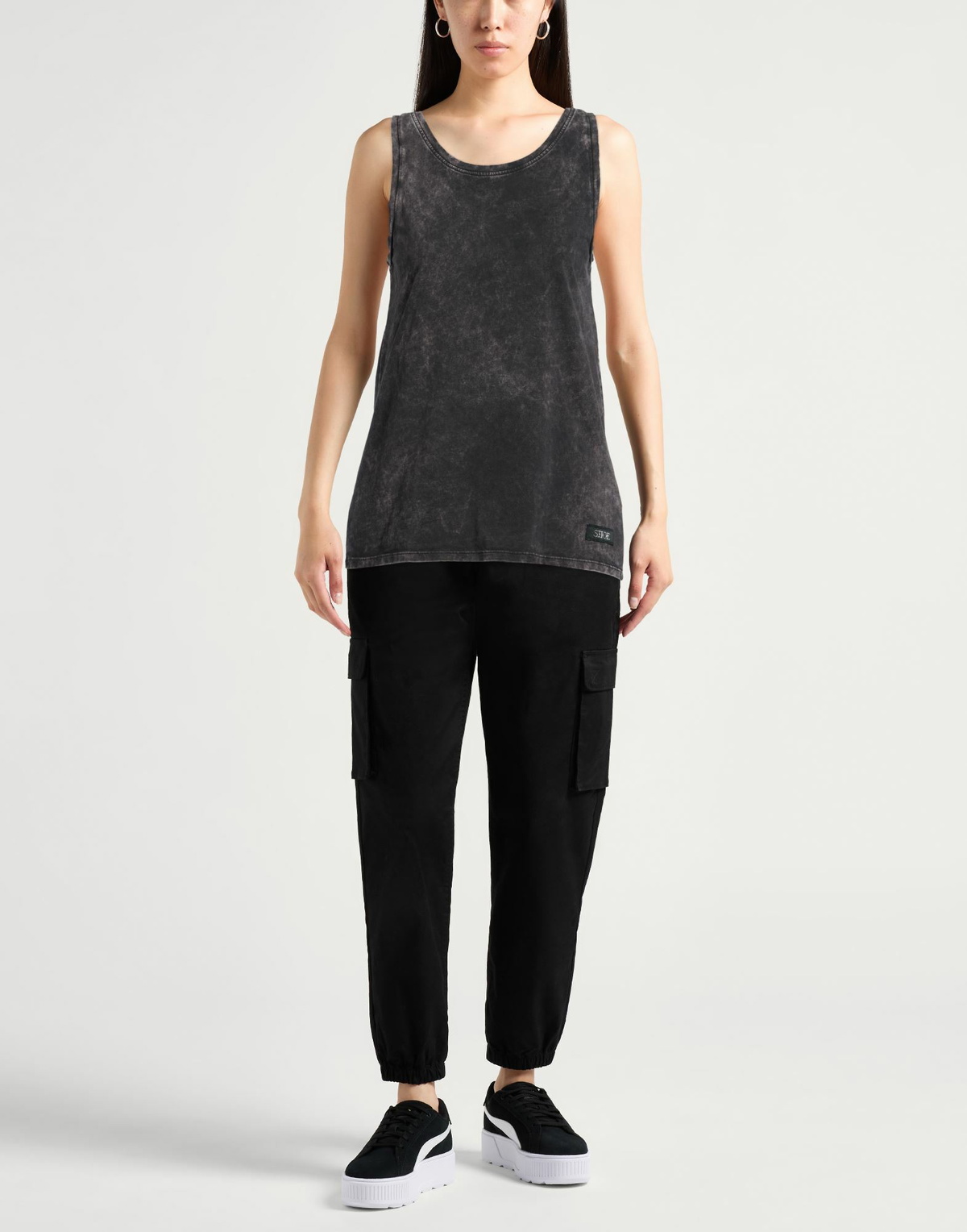 Shoe Womens Tank top in Black