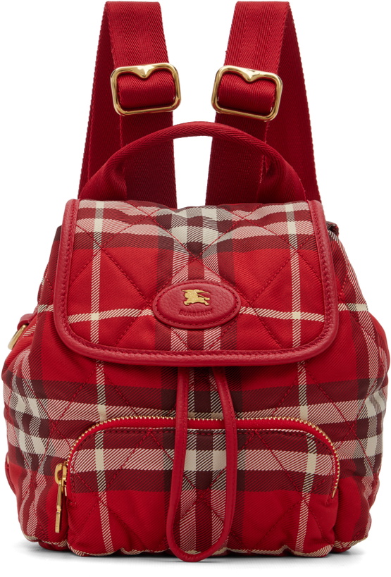 Photo: Burberry Red Mini Horseshoe Backpack​
