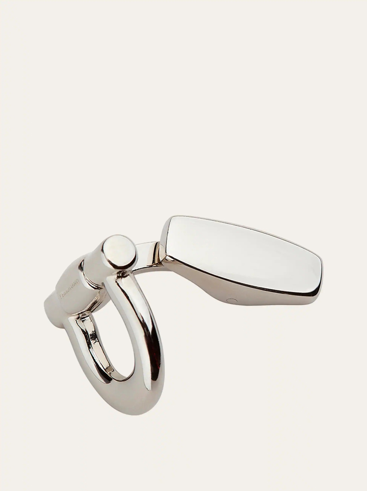 Ferragamo Mens Gancini cufflinks in Silver