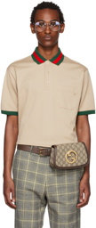 Gucci Beige GG Polo