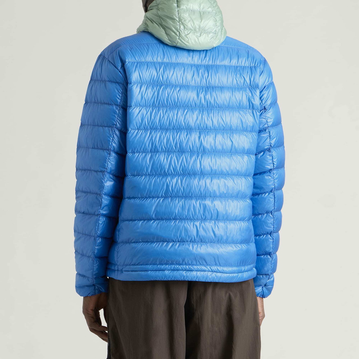 NANGA Men's Ultilight Packable Down Parka Jacket in Blue