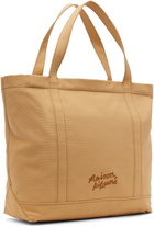 Maison Kitsuné Tan Fox Head Large Tote