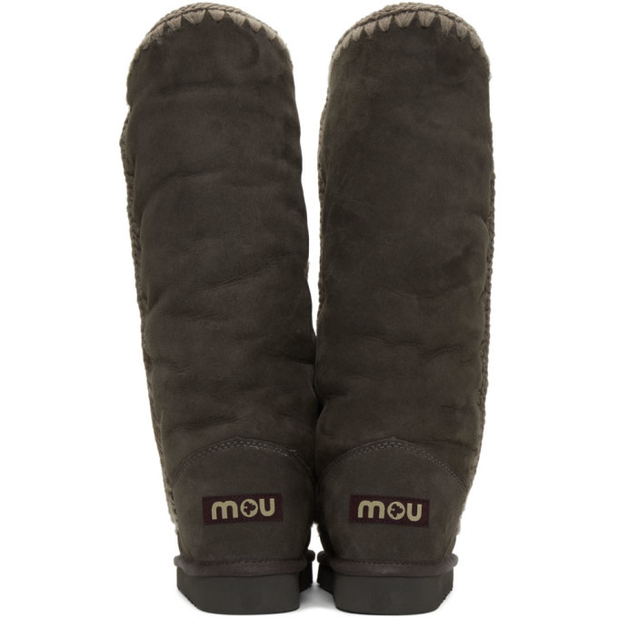 Mou Grey 40 Tall Boots