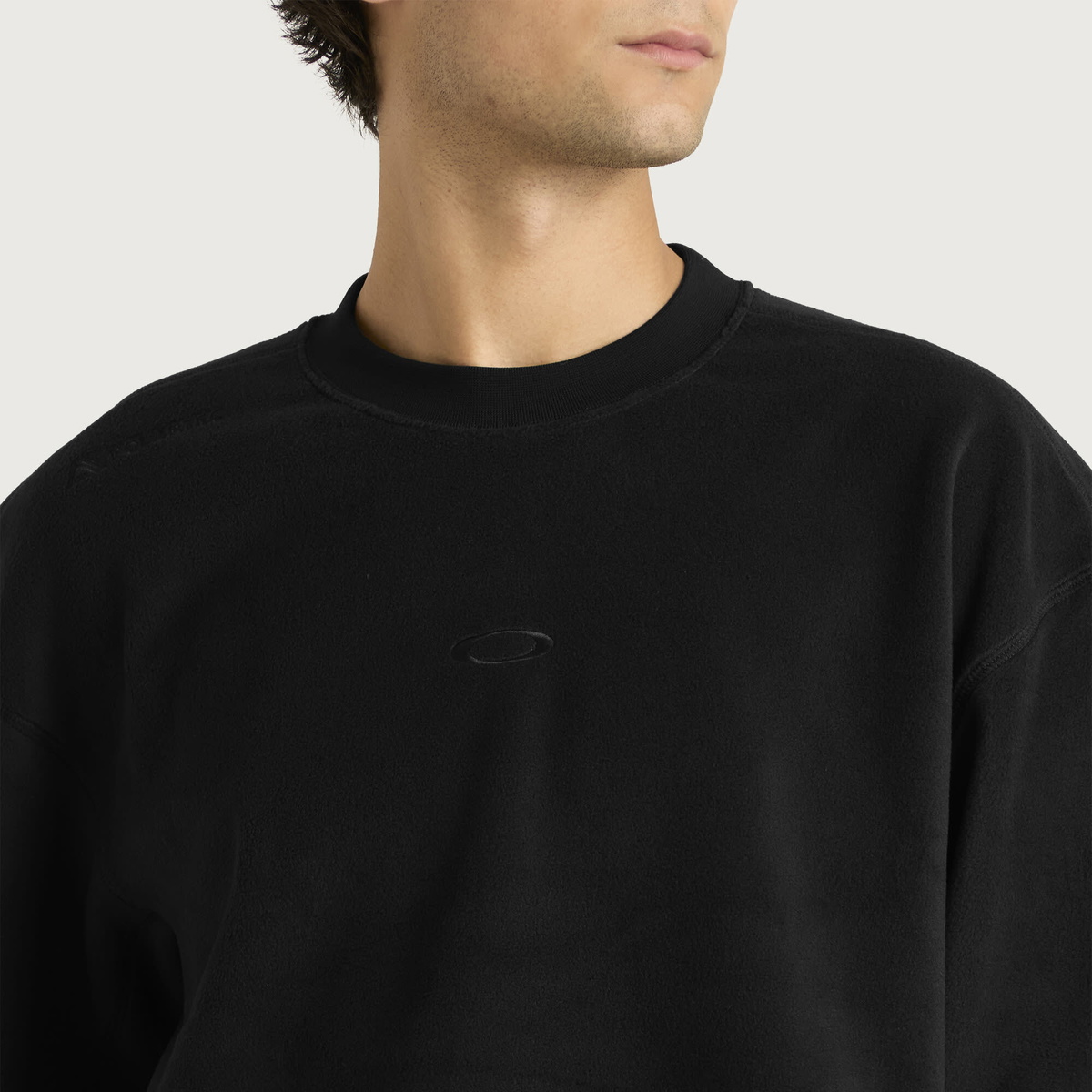 Oakley Men's Slush Polar Crewneck in Pitch Black