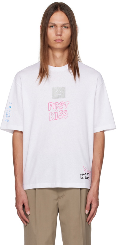 Photo: Acne Studios White Scribbles T-Shirt