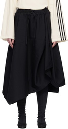 Y-3 Black Sport Uniform Midi Skirt