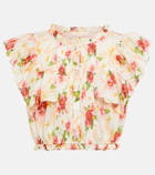 LoveShackFancy Nora floral cotton crop top