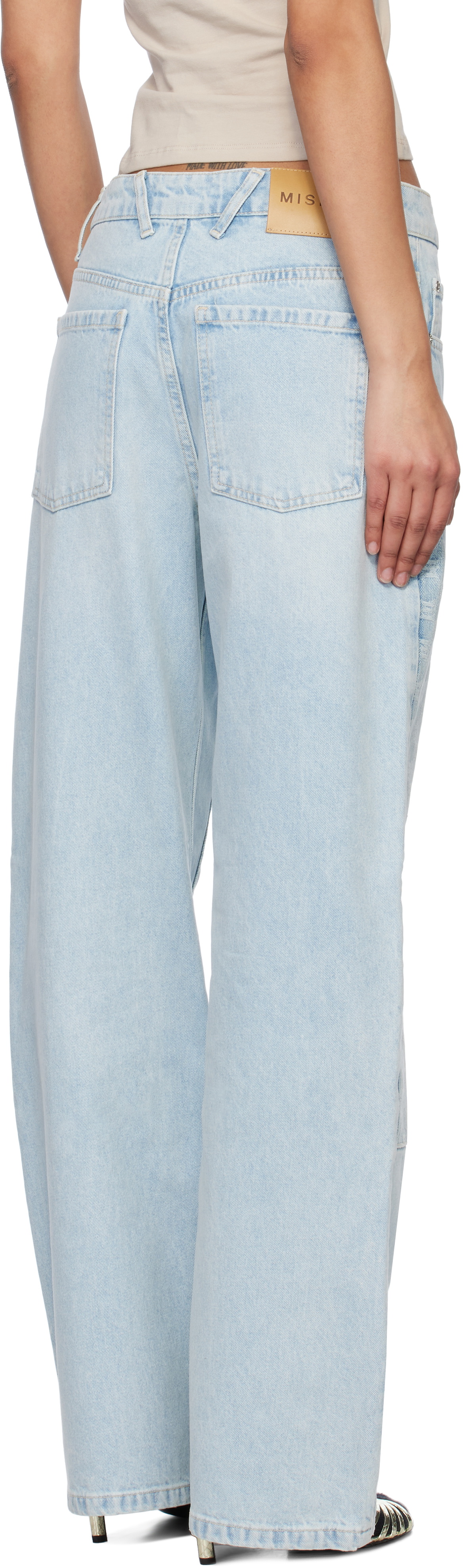 MISBHV Blue Monogram Carpenter Jeans