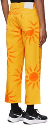 Liberal Youth Ministry Orange Printed Jeans
