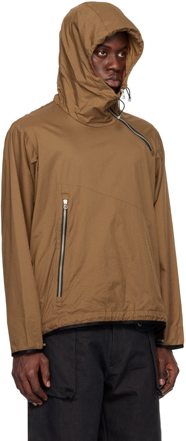 Omar Afridi Brown Half-Zip Jacket