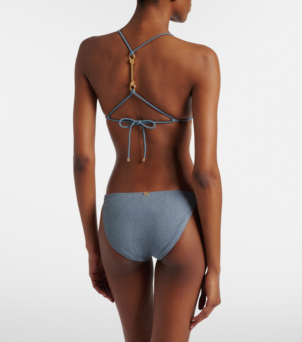 ViX Paula Hermanny Nika embellished triangle bikini top
