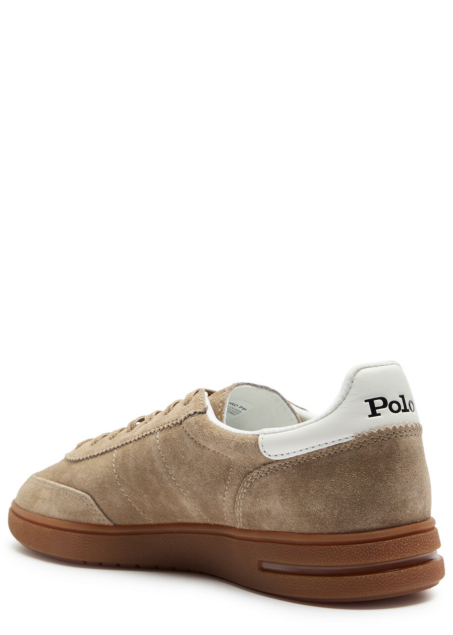 Polo Ralph Lauren Bedford Panelled Suede Sneakers Beige
