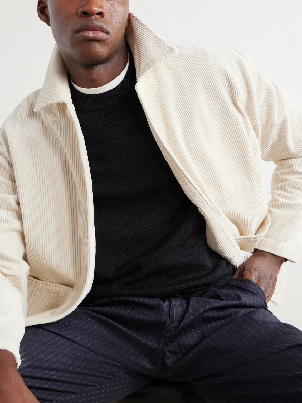 NN07 - Morgan 50004 Organic Cotton-Corduroy Jacket - Neutrals