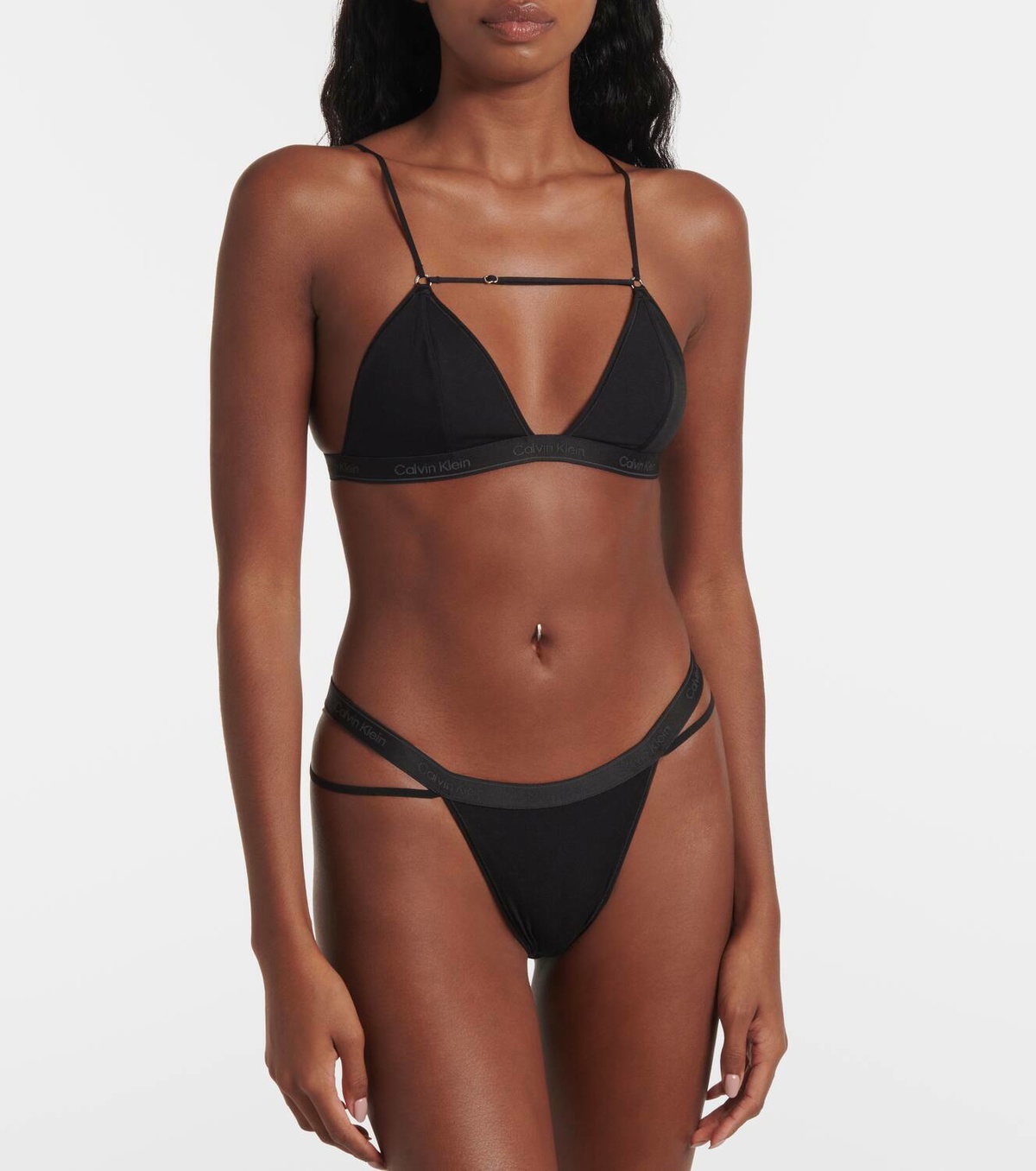 Nensi Dojaka x Calvin Klein triangle bra Nensi Dojaka