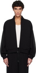 Dsquared2 Black D2 Tape Zipped Jacket
