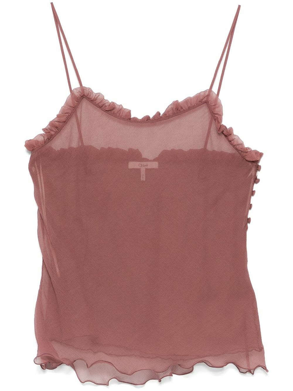 Chloé Ruffled Tank Top