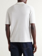 Rag & Bone - Conrad Cotton and Silk-Blend Polo Shirt - White