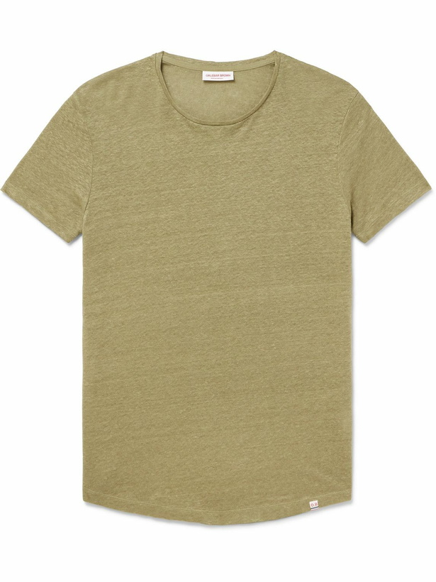 Photo: Orlebar Brown - OB-T Linen-Jersey T-Shirt - Green