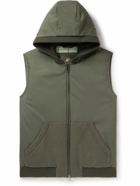 Loro Piana - Wallace Cashmere-Trimmed Padded Shell Hooded Gilet - Green