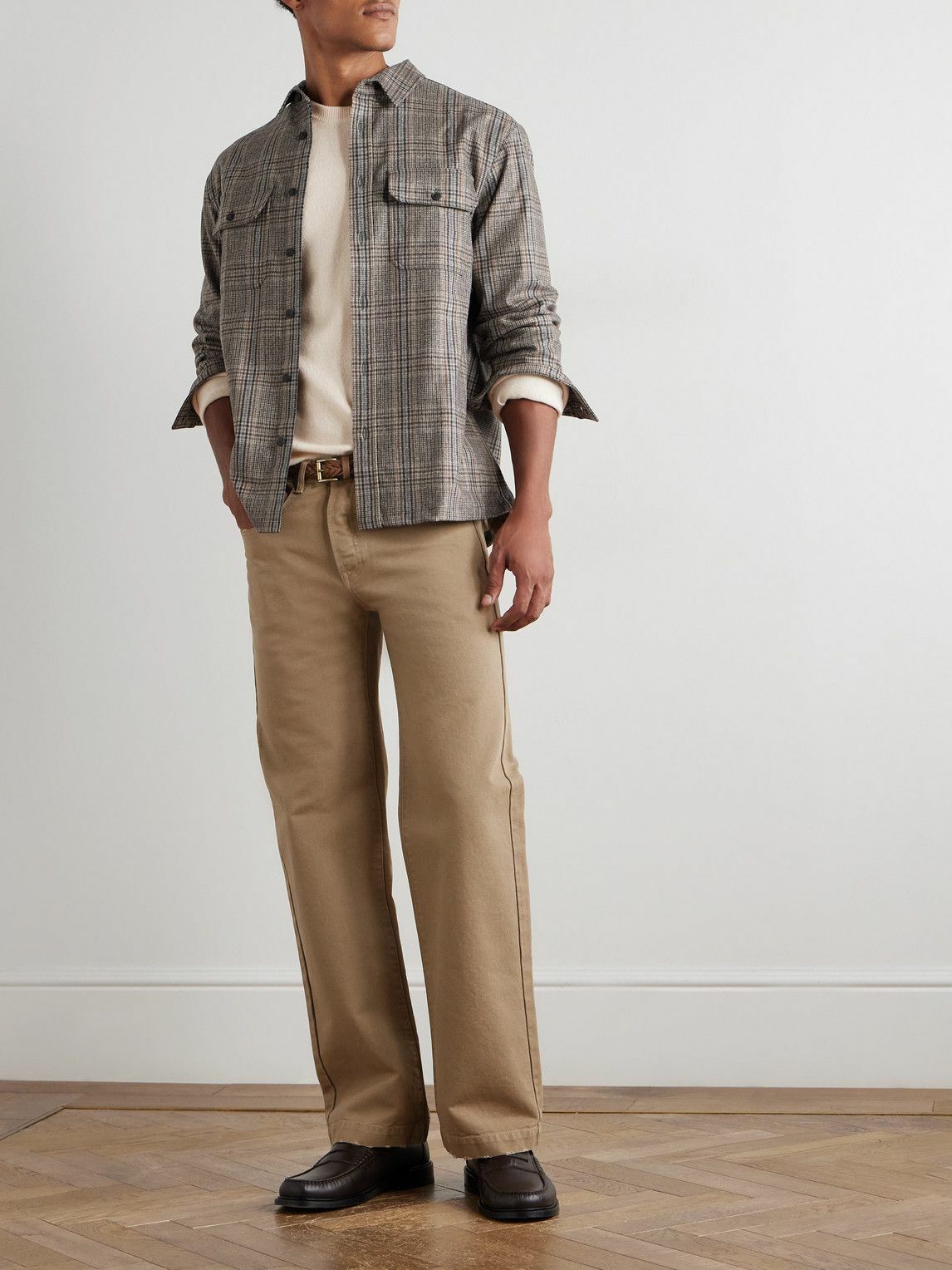 Massimo Alba - Oceano Straight-Leg Selvedge Jeans - Brown