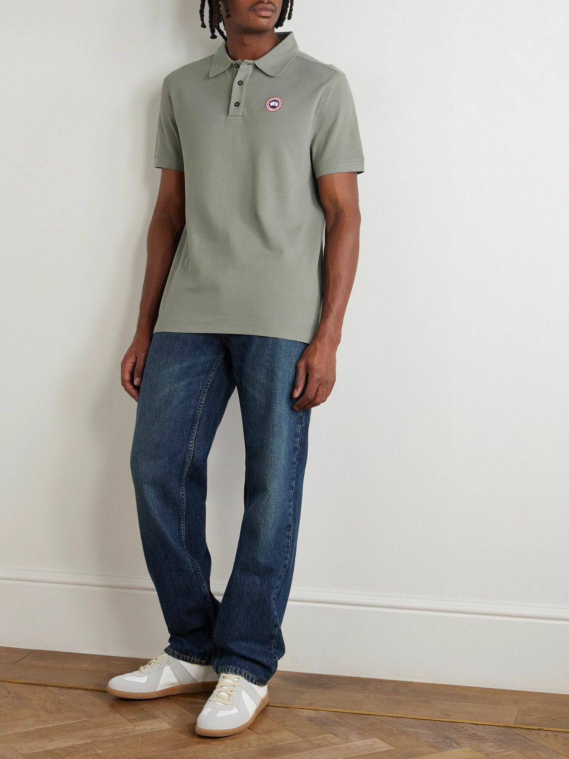 Canada Goose - Beckley Logo-Appliquéd Cotton-Piqué Polo Shirt - Green
