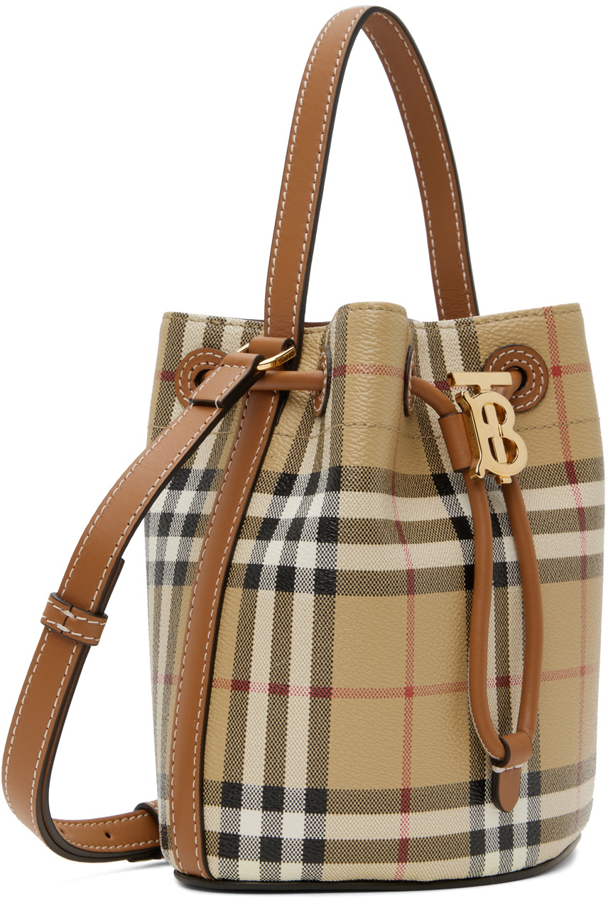 Burberry Beige Mini TB Bucket Bag Burberry