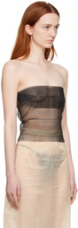 Bless SSENSE Exclusive Black Sun Tube Top