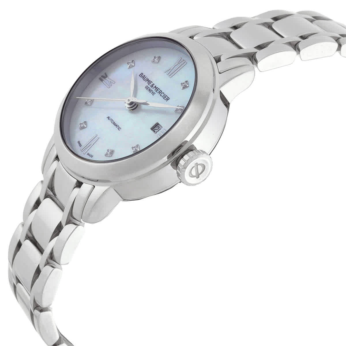 Baume et Mercier Classima Automatic Diamond Mother of Pearl Ladies Watch 10493