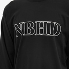 Neighborhood Men's Long Sleeve NH-4 T-Shirt in Black