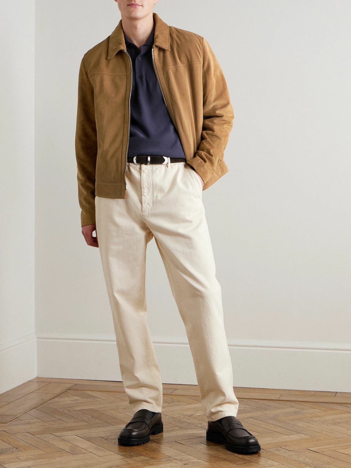 Mr P. - Suede Coach Jacket - Brown
