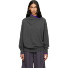 Dries Van Noten Gray Loose Cashmere Turtleneck