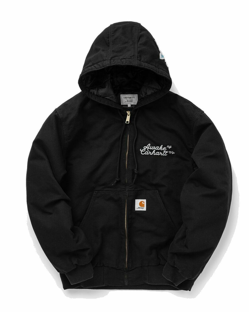 Photo: Awake Awake Ny X Carhartt Wip Og Active Jacket Black - Mens - Denim Jackets