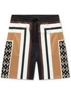 Valentino - Printed Jersey Drawstring Bermuda Shorts - Brown
