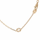 Gucci Women's Interlocking G Diamond & Onyx Necklace in Gold/Black 