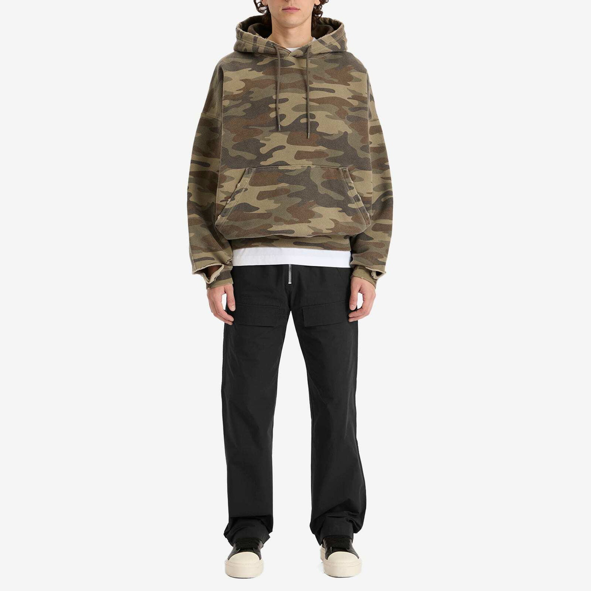 Cole Buxton Men's Cropped Hoody in Camo