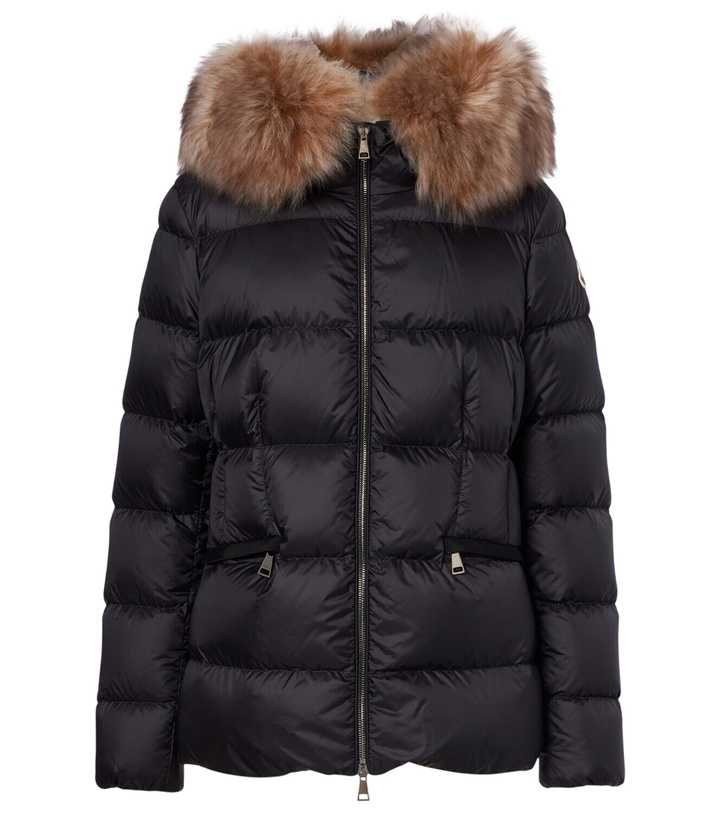 Photo: Moncler Boed shearling-trimmed down jacket