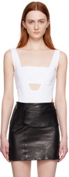 BOYAROVSKAYA White Naif Bodysuit