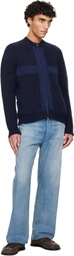 Paloma Wool Navy Cruz Sweater