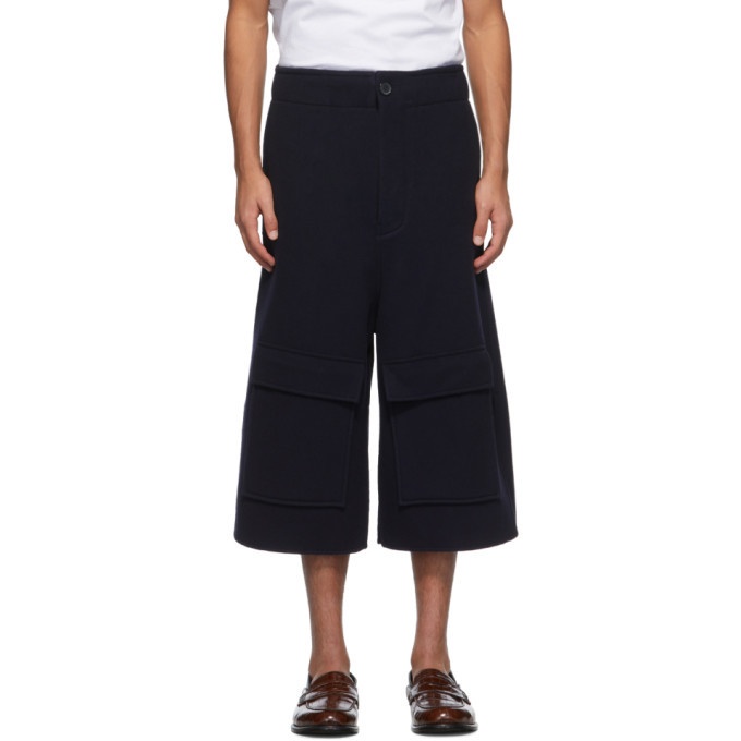 Photo: Loewe Navy Wool and Cashmere Shorts