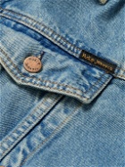 Nudie Jeans - Robby Vintage Logo-Appliquéd Denim Jacket - Blue