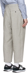 Comme des Garçons Homme Grey Linen Chambray Trousers