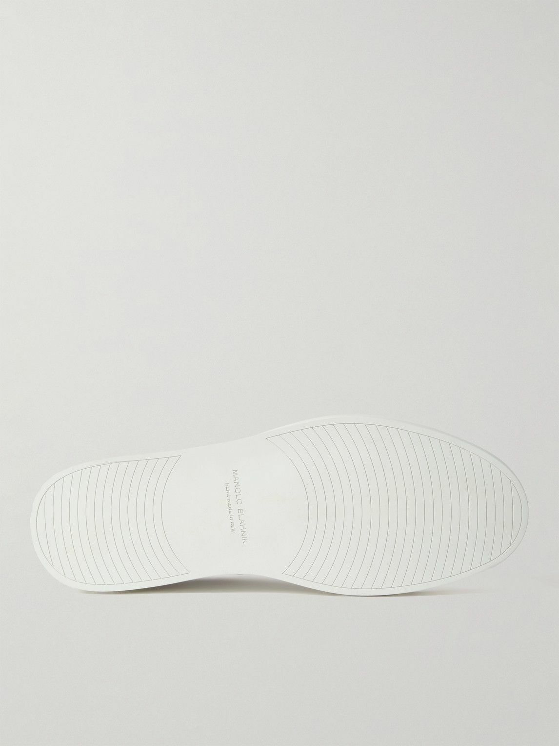 Manolo Blahnik - Semando Leather Sneakers - White