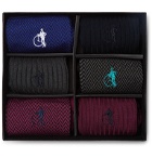 London Sock Co. - Six-Pack Cotton-Blend Socks - Multi