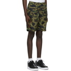 BAPE Khaki Camo 1st Beach Shorts