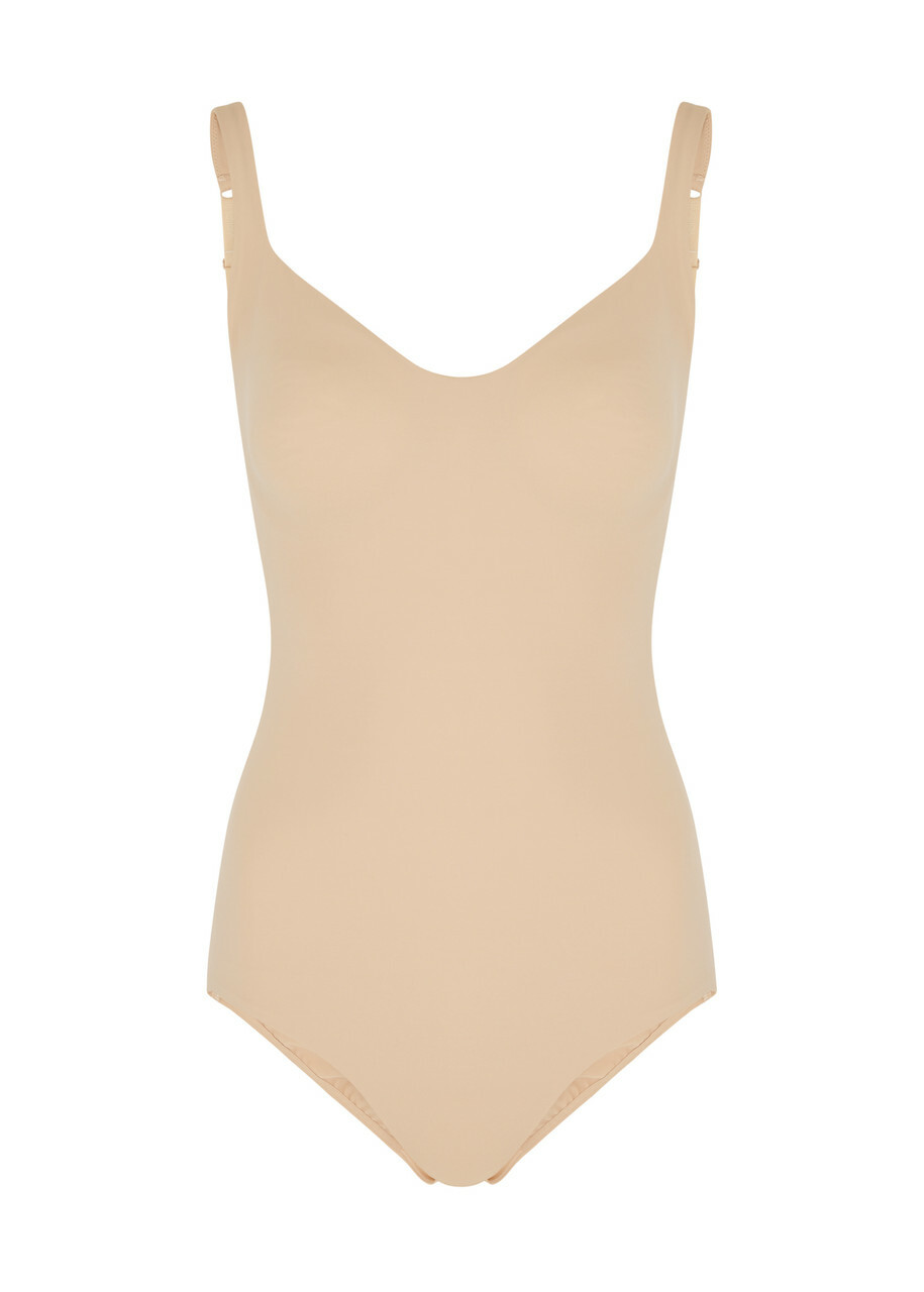 Wolford Mat De Luxe Forming Stretch-jersey Bodysuit - Beige - LB (Large B-Cup)